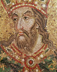 王の頭（モザイク）（詳細） 作： Byzantine School