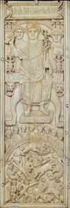 アレオビンダス領事二等書記官、コンスタンティノープル、506 AD（224964も参照）のパネル 作： Byzantine School