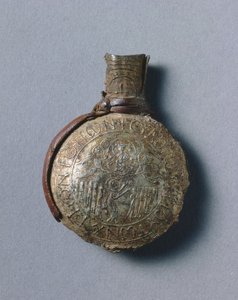 はりつけのシーンを持つ巡礼者の膨大部 作： Byzantine School