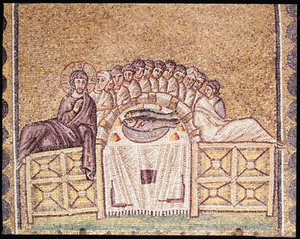 最後の晩餐（モザイク） 作： Byzantine School