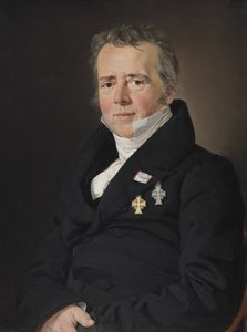 科学者ハンス・クリスチャン・エルステッドの肖像 作： C.A. Jensen
