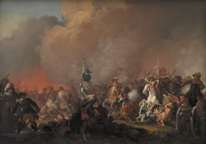 1657-60 年のスウェーデン戦争中のアマー 1658 での結果 作： C.A. Lorentzen