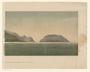 第 1 次アチェ遠征の艦隊と共に、大アチェの海岸の眺め、第 4 部 大アチェの路地 (オブジェクトのタイトル) 作： C.A. Whitten