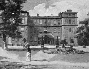 マールボロハウス、庭から、1863 作： C.A. Wilkinson
