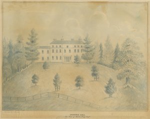 チャーンズホール：鉛筆とウォッシュの描画、nd [19セント] 作： C.B Ash