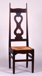 1898年にCFAヴォイジー（1857-1941）によって設計された椅子、おそらくCHBケネル（1872-1935）（オーク）によって作成された