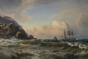 ノルウェーの海岸線 作： C.F. Sørensen