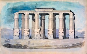 古代エジプトの寺院、エジプト、19 世紀 作： CH Smith