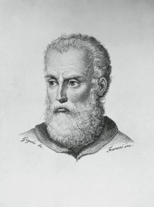 イタリアの作家・詩人、アンニバレ・カロ（1507-1566）の肖像、ジョヴァンニ・バッティスタ・ジゴラ（1767-1841）のデッサンの後、アド・フィオローニ（1812-1833）が彫ったもの 作： J.B. and Brown J. Rowbotham