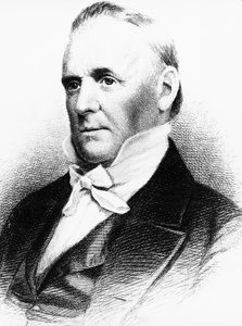 ジェームズ・ブキャナン（1791-1868）の肖像（1857年から1861年まで第15代アメリカ合衆国大統領を務めたアメリカの弁護士、外交官、政治家）、エングレーヴィング 作： J.B. and Brown J. Rowbotham