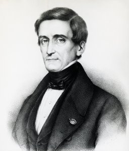 イタリアの法学者ペッレグリーノ・ロッシ（1787-1848）の肖像、リトグラフ 作： J.B. and Brown J. Rowbotham