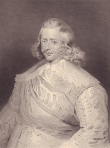スペインの枢機卿兼将軍フェルディナンド・オブ・ハプスブルク（1609-1641）の肖像、エングレーヴィング 作： J.B. and Brown J. Rowbotham