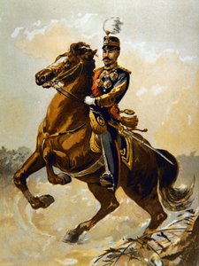 1904年の天皇陛下（カラーリトグラフ 作： J.B. and Brown J. Rowbotham