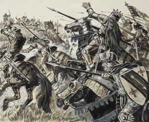 1302年、フランス対フランドル 作： CL ダウティ