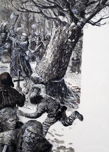 彼は神々の怒りをかった、『歴史の英雄たち』より 作： CL ダウティ