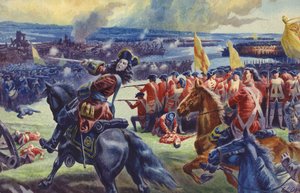 ジョージ2世、デッティンゲンの戦い（？ 作： C.L. Doughty