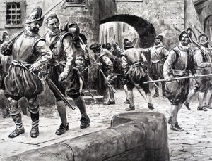 フランス物語--パリに集結する兵士たち 作： CL ダウティ