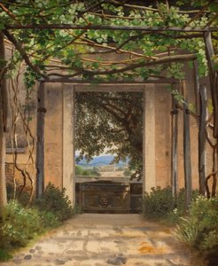 パーゴラ、イタリア 作： Christoffer Wilhelm Eckersberg