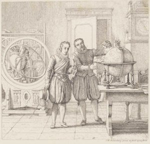 クリスチャン4世がウラニエンボーでティコ・ブラーエを訪問 作： Christoffer Wilhelm Eckersberg