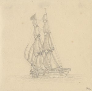 ブリッグ 作： Christoffer Wilhelm Eckersberg