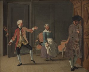 ルートヴィヒ・ホルバーグ作「ジャン・ド・フランス」第1幕第6場より 作： Christoffer Wilhelm Eckersberg