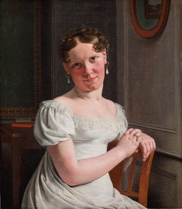 ジュリー・エッカースバーグ、旧姓ジュエル、芸術家の二番目の妻 作： Christoffer Wilhelm Eckersberg