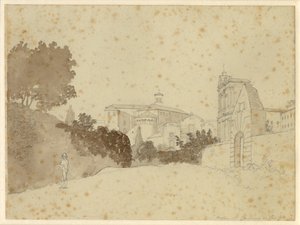 聖教会 ジョヴァンニ・ア・パオロ 作： Christoffer Wilhelm Eckersberg