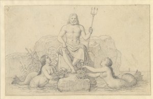 ネプチューンと 2 つのネレイド。 作： Christoffer Wilhelm Eckersberg