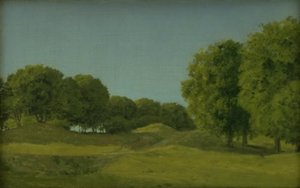 コペンハーゲン近くのディアパークからの研究 作： Christoffer Wilhelm Eckersberg
