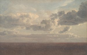 海の上の雲の研究 作： Christoffer Wilhelm Eckersberg