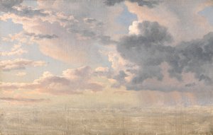 音の上の雲の研究 作： Christoffer Wilhelm Eckersberg