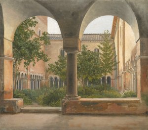 ローマの城壁の外にあるサン ロレンツォの回廊 作： Christoffer Wilhelm Eckersberg