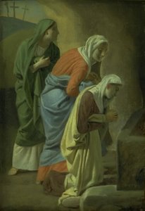 キリストの墓の三人のマリア。 勉強 作： Christoffer Wilhelm Eckersberg