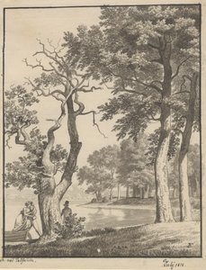 Valsøelille の島、1810 年 7 月 作： Christoffer Wilhelm Eckersberg
