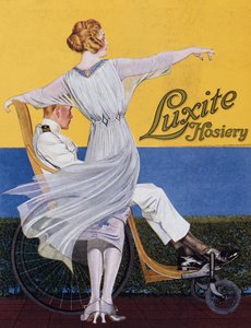 ルクサイト靴下の広告、ヴォーグ誌、1919年
