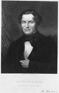ロバート・ブンセン、ドイツの化学者、1850年代 作： C. Cook
