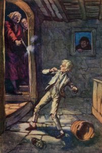 Illustration for Oliver Twist by Charles Dickens (colour litho)   1454539   ja       japanese Successfully Translated  Original: Leisurely Copying The Ancients (ink and colour on paper) Translat: Leisurely Copying The Ancients (ink and colour on paper) 144