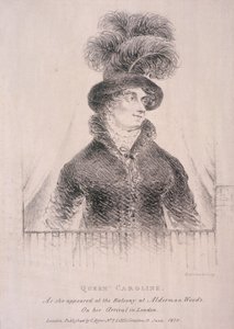 キャロライン、ジョージ4世の配偶者、1820年 作： C Dyer