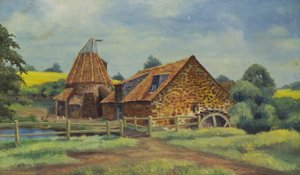 プレストンミル、ノースバーウィック、1947 作： C. Hersley Gilbert