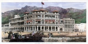 「アデンの銀行施設」、1887 年 1 月 8 日 作： C Kell