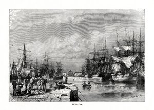 ルアーブル、ノルマンディー、フランス北部、1879 作： C. Laplante