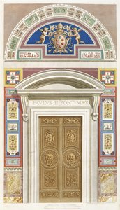バチカン市国のラファエルロッジアへの玄関口、1772年 作： C. Savorelli