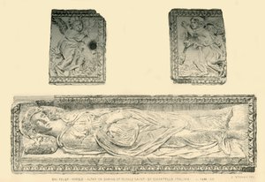 サンタ ジュスティーナの石棺、1476 年頃、1881 年。 作： C Stoney