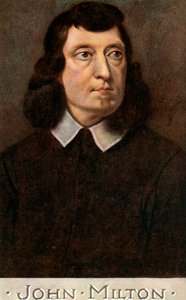 ジョン・ミルトン1608-1674、イギリスの詩人、20世紀初頭。 作： C. W. Quinnell