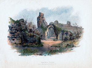 ヘイスティングス城、サセックス、1895 作： C. Wilkinson