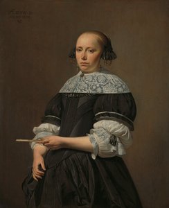 エリザベート・ケッセル（1640-1717）の肖像。 作： シーザーファンエバーディンゲン