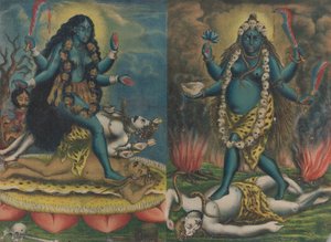 カリタラ、カリフォルニア州。 1885-90。 作： Calcutta Art Studio
