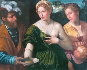 Three half figures and a child (Tre mezze figure e un bambino), Callisto Piazza   1459900   ja       japanese Successfully Translated  Original: Set design by Francesco Bagnara for third scene of Capuleti and Montecchi, opera by Vincenzo Bellini (1801-1835 作： Callisto Piazza