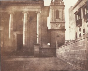 マルタ、ヴァレッタのセント・ポール大聖堂と鐘楼、1846年（写真）