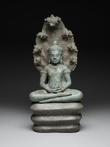 ミュシャリンダ仏像 12世紀後半～13世紀前半（銅合金 作： Cambodian Cambodian